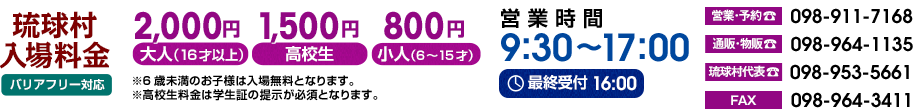 施設入場料金