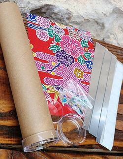 芸能・生活文化体験 【お取り寄せ】沖縄ガラスの万華鏡キット お取り寄せ!沖縄ガラスの万華鏡キット