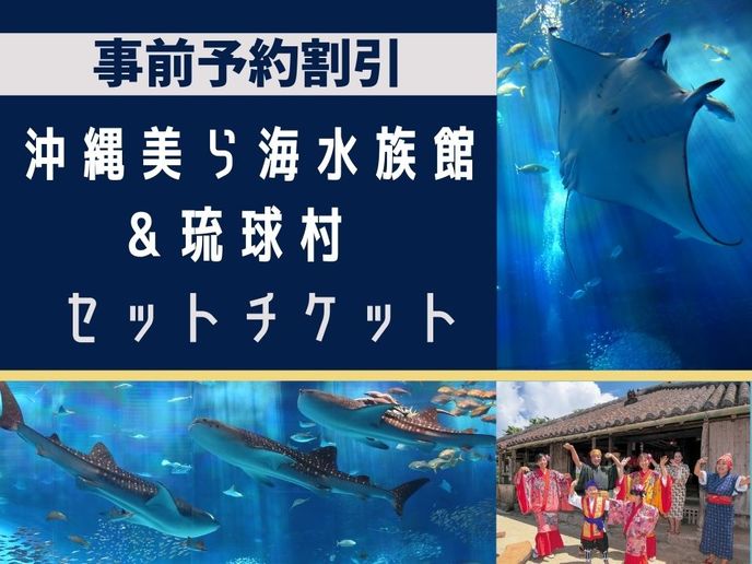芸能・生活文化体験　【折扣】美之海水族館門票+琉球村門票套餐