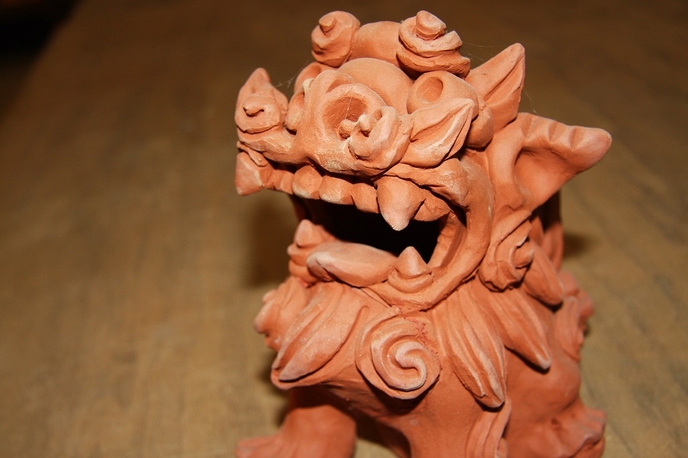 芸能・生活文化体験　Advanced hand forming ceramic Shisa making